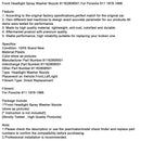 1978-1986 Porsche 911 Frontscheinwerfer-Waschdüse 91162808501