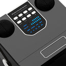 Drahtloser Bluetooth-Lautsprecher mit Doppelmikrofon, Karaoke, tragbarer Karaoke-Lautsprecher für Zuhause