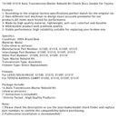 U150E U151E Auto Transmission Master Rebuild Kit Clutch Discs Gasket For Toyota