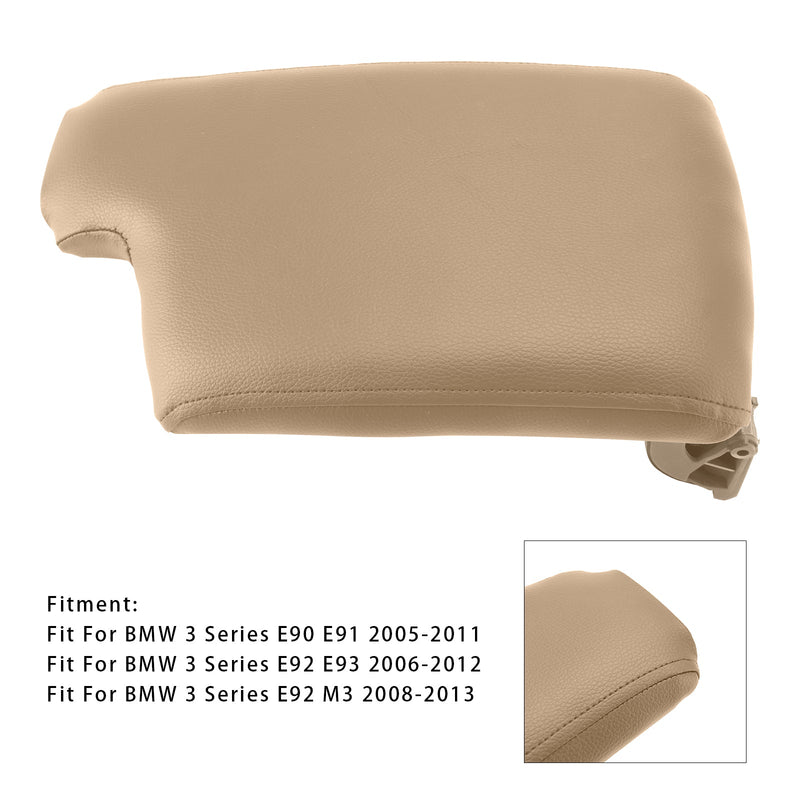 Beige Leder Armlehne Mittelkonsole Deckel Für BMW E90 E91 E92 E93 51169134486