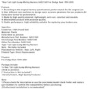 1994–2001 Dodge Ram Rücklicht Lampe Kabelbaum 56021369