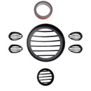 2023–2024 Yamaha PG-1 Lysklysbeskyttelse Shield Cover Cooler Grille Black Kit