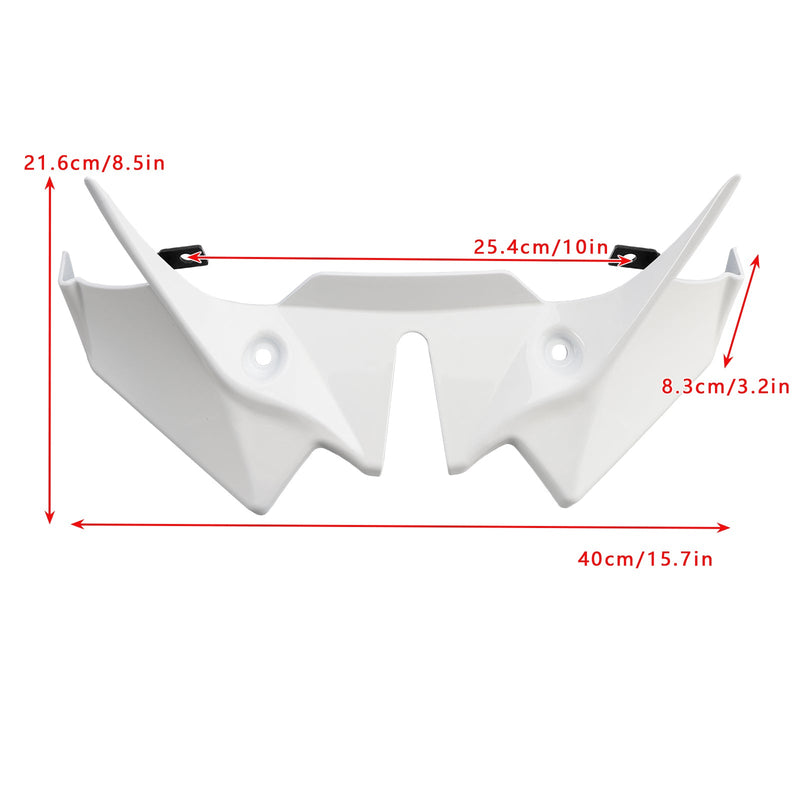 2021-2024 Kawasaki Z650 Front Downforce Spoiler Extension Forklædning Hvid