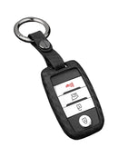 Autoschlüsselhülle aus Leder und Silikon mit Schnalle für Kia