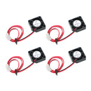 4x børsteløs jævnstrømskøleventilator 5V 2006 20x20x6mm ærme 2-benet ledning