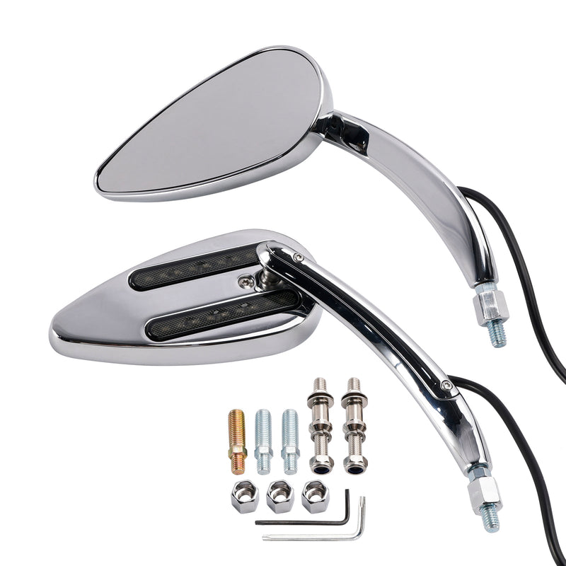 1990-2021 Electra Street Road Glide Chrom Custom LED Blinkerspiegel