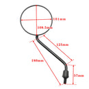 Sort M10 spejlsæt til Honda NX 650 Dominator / XL 600 R / Transalp / MTX 50