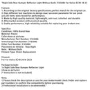 2018-2023 Volvo XC40 Reflektorljus för bakre stötfångare höger, utan glödlampa, 3165686