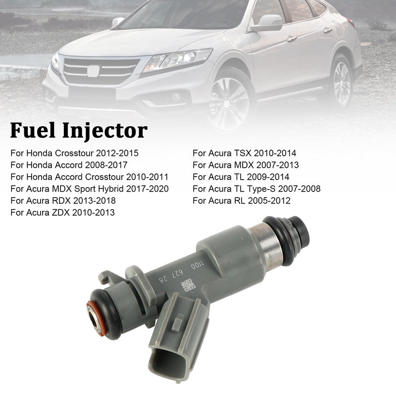 1 Uds inyector de combustible 16450-R70-A01 compatible con Accord Cross MDX 3.0L 3.5L 3.7L V6