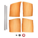 4 PCS Universal Car Side Window Sun Shades Gold For Breast feeding Taking a nap