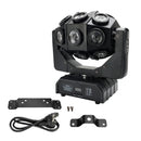180W cabeza móvil 18 LED haz giratorio DMX luz de escenario RGBW DJ efecto de fiesta