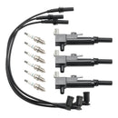 3x Zündspule + 6x Zündkerze + 3x Kabel UF640 Für Jeep Liberty 3,7 L V6