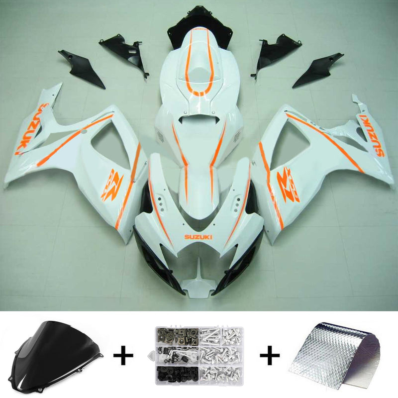 2006-2007 K6 Suzuki GSXR 600/750 Kit de carenagem de injeção de corpo de plástico