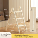 Trittleiter, 3 Ebenen, klappbar, Aluminium, Leiter, Tragkraft 150 kg