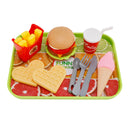 Hamburger Waffeln Pommes Trinken Spielen Lebensmittel Küche Set Kinder Spielzeug Set Für Kind