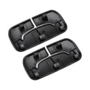 2x Schwarze hintere Sicherheitsgurtblende 1AP31DX9AA für Jeep Wrangler JK 2011-2018