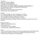 Mass Air Flow Meter Sensor For Audi A4 8D2 B5 A6 4B2 C5 2.7L 078906461B