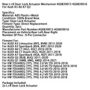 Rear L+R Door Lock Actuator Mechanism 4G0839015 4G0839016 For Audi A3 A6 A7 Q3