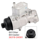 Para KIA Ceed filtro de aceite de motor carcasa enfriador de aceite 26320-3F100 26330-3C300