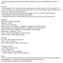 Wrinkle Spring 56047105AA com controle de cruzeiro para Jeep Cherokee 1997-2001 TJ 98-00