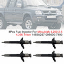 4 Stück Einspritzdüsen für Mitsubishi L200 2.5 4D56 Triton 1465A297 095000-7490