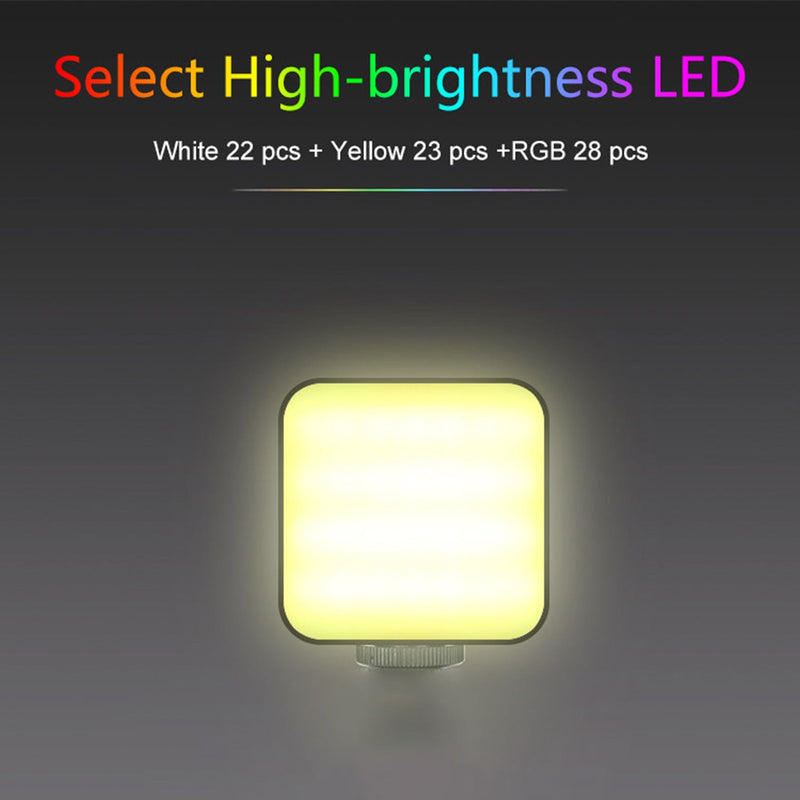 W64 RGB LED Videoleuchte Fülllicht Videokamera Handy Live Beauty Outdoor