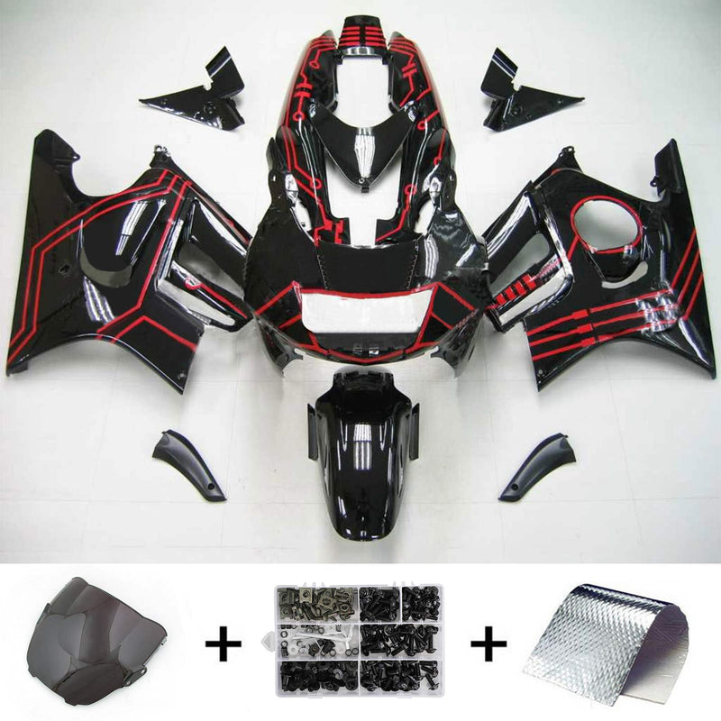 Kit de vendas de injeção Honda CBR600 F3 1997-1998 corpo plástico abs