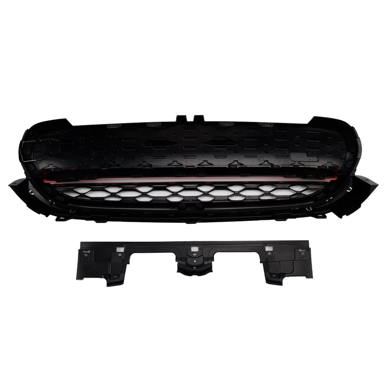 Ab 2014 MINI F56 3-Türer Schrägheck Cooper S, Cooper SD GP-Style Glanzschwarzer Frontgrill mit roter Zierleiste