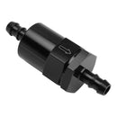 Svart inline EFI drivstoffsystemfilteradapter 3/8""-slange med 30-mikron filterelement