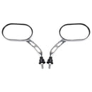 Universal Spiegel Set Chrom 10mm links + rechts für Chopper Motorrad Custom
