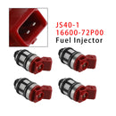 Paquete de 4 inyectores para Nissan D21 XE Pickup 2.4L 93-95 JS40-1 16600-72P00