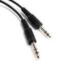 Fone de ouvido com cancelamento de ruído piloto 6,3/5,2 mm GA Plug Universal Fit para aviões