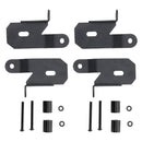 Paquete de 2 soportes de faros delanteros de pilar A 7318 (negro) para Jeep Wrangler JL 2018-2019