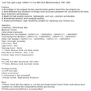 Linke Rückleuchte für VW Golf Mk4 Schrägheck (1997–2005), Teilenummer: 1J6945111S, 1J6945111T