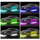 4Pcs LED Chassis Light Modified With Fantasy Ambient Light APP+Remote Control 120*2+150*2 cm