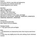 2019-2023 Audi A6 C8 2PCS Frontstoßstange Nebelscheinwerfer Abdeckung Grill Grille