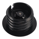 Black hinged vented fuel tank cap for Softail Low Rider Dyna Sport Super Glide