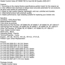 2006-2011 Audi A6 V6 3.2L Limousine Heizungsregelventil 4F1959617B 4F1959617A