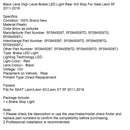 2011–2016 Seat Leon 5F schwarze Linse High Level Bremse LED Licht hinten 3. Stopp