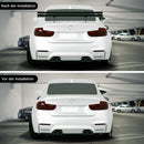 Universeller verstellbarer Double Deck GT Heckflügelspoiler aus Aluminium