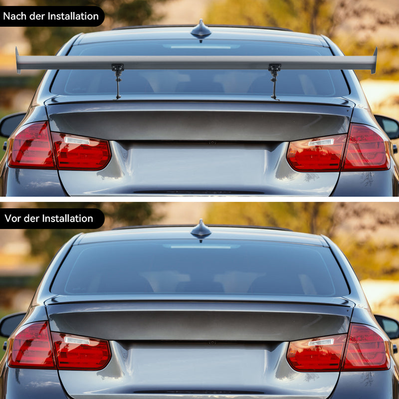 Porta traseira universal de 135 cm, spoiler traseiro GT em alumínio ajustável, genérico