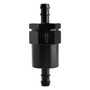Svart inline EFI drivstoffsystemfilteradapter 3/8""-slange med 30-mikron filterelement