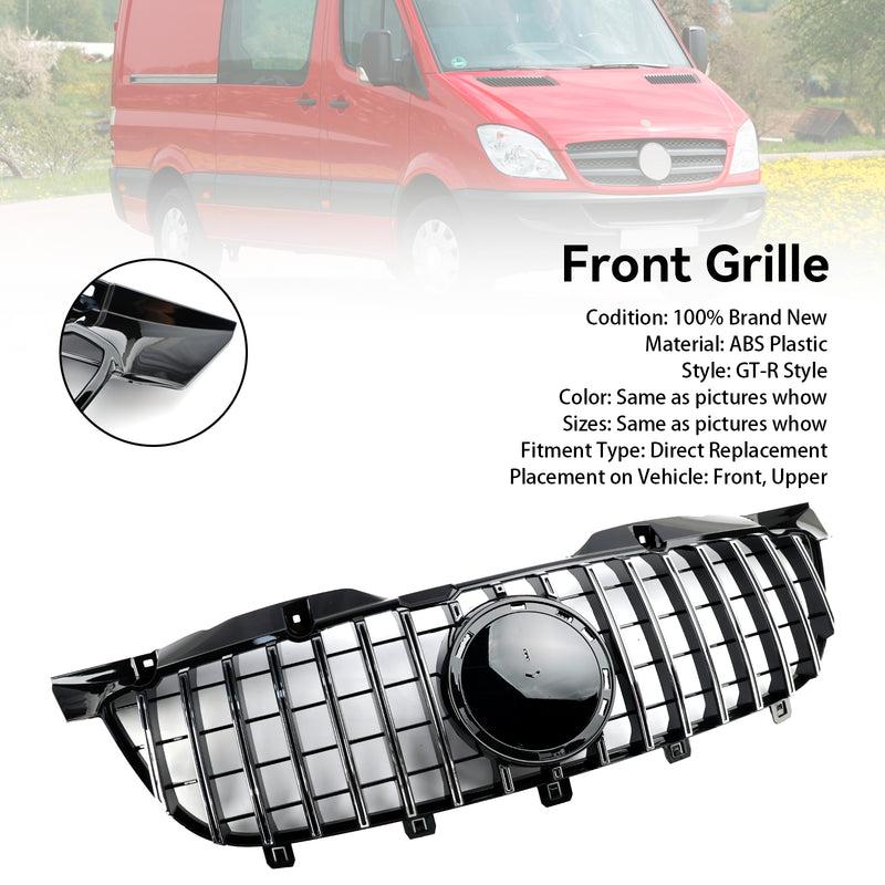 2006–2013 Frontgrill Chrom – passend für Mercedes-Benz Sprinter W906 Pre-Facelift
