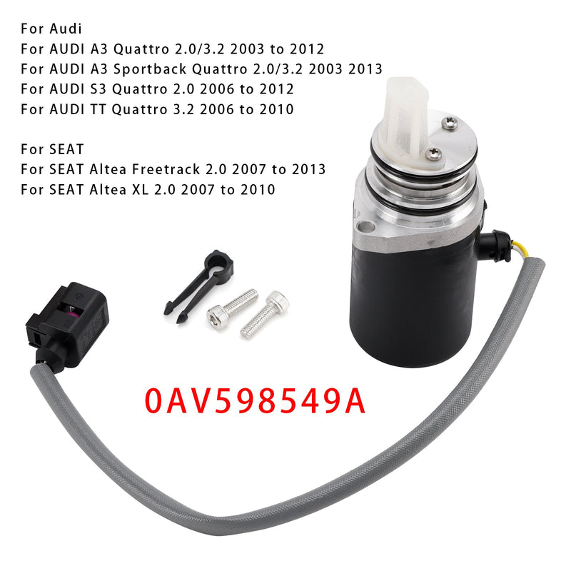 2003-2013 AUDI A3 Sportback Quattro 2.0/3.2 Rear Differential Pump 0AV598549A