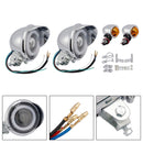 Motorcycle Beam Headlight Fog Lamp Custom Chrome