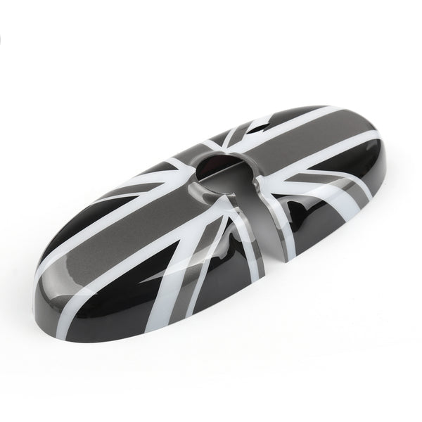 Cubierta de espejo Union Jack negra para MINI Cooper R55 R56 R57 Nuevo