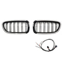 11.2009-02.2017 BMW 5 -sarja F11 Touring Munuaisten ritiläpuskuri Grille Black kiiltävä 51137203203 51137203204