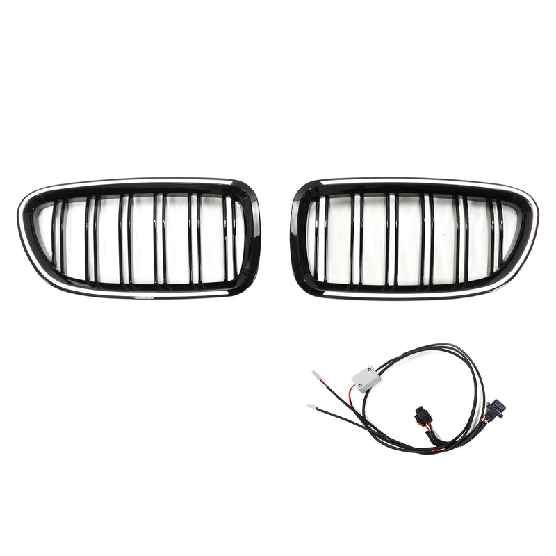 11.2009-02.2017 BMW 5 -sarja F11 Touring Munuaisten ritiläpuskuri Grille Black kiiltävä 51137203203 51137203204
