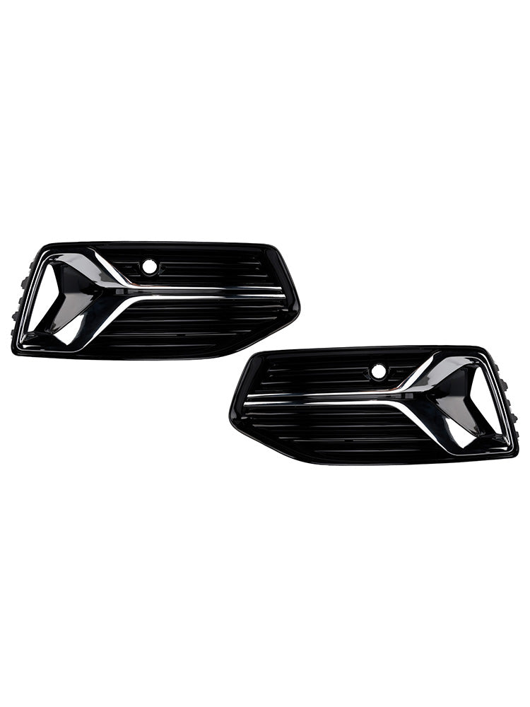 2019-2023 Audi A6 C8 2PCS Front Bumper Fog Light Cover Grille Grill 4K0807647