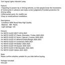 Blinker Display Lamp för Moto Guzzi V7 V9 V100 V85TT Stelvio